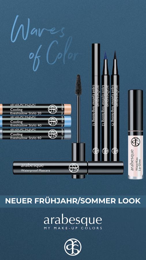 Arabesque_Fruehjahr-Sommer-Look Arabesque Neuer Frühjahr-Sommer-Look<br />
Eine Auswahl an Kosmetikprodukten